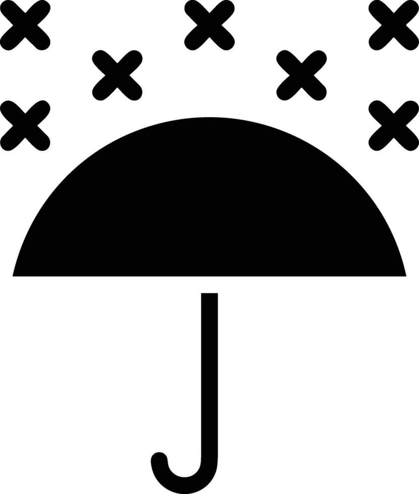 Umbrella protection icon symbol vector image. Illustration of the safety protect umbrella security design image