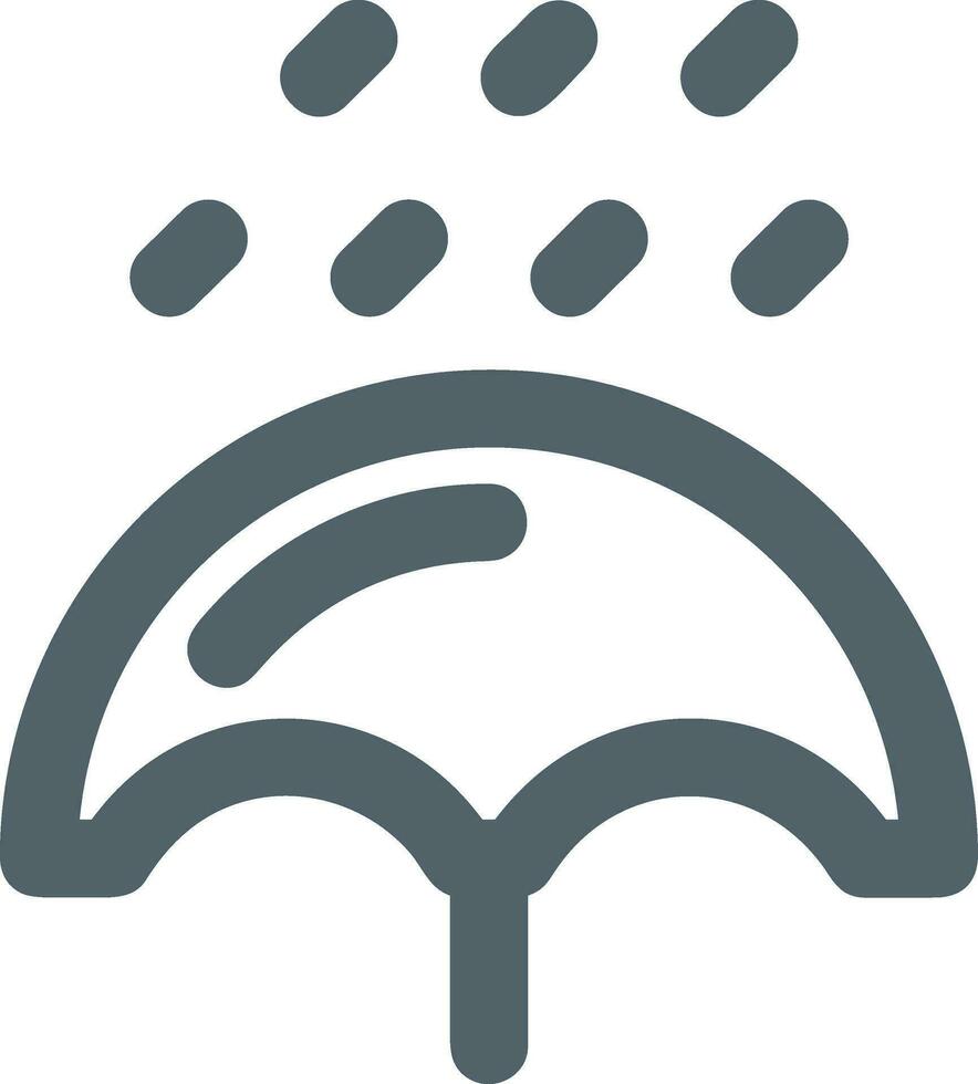 Umbrella protection icon symbol vector image. Illustration of the safety protect umbrella security design image