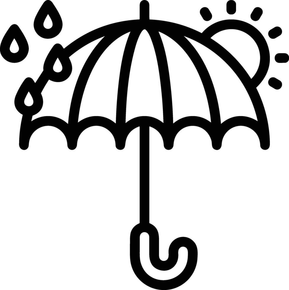 Umbrella protection icon symbol vector image. Illustration of the safety protect umbrella security design image