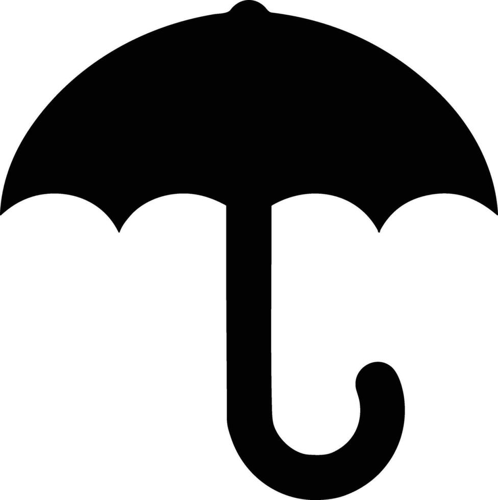 Umbrella protection icon symbol vector image. Illustration of the safety protect umbrella security design image