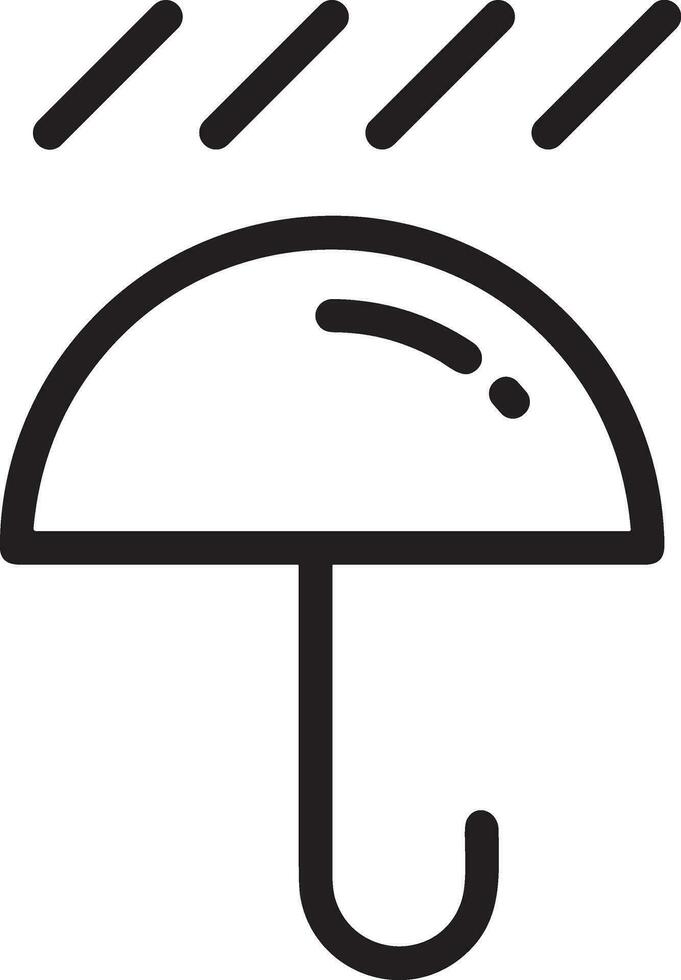 Umbrella protection icon symbol vector image. Illustration of the safety protect umbrella security design image