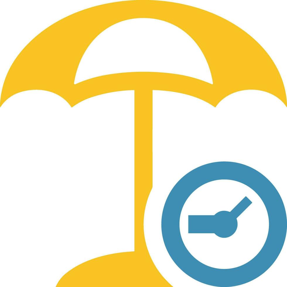 Umbrella protection icon symbol vector image. Illustration of the safety protect umbrella security design image