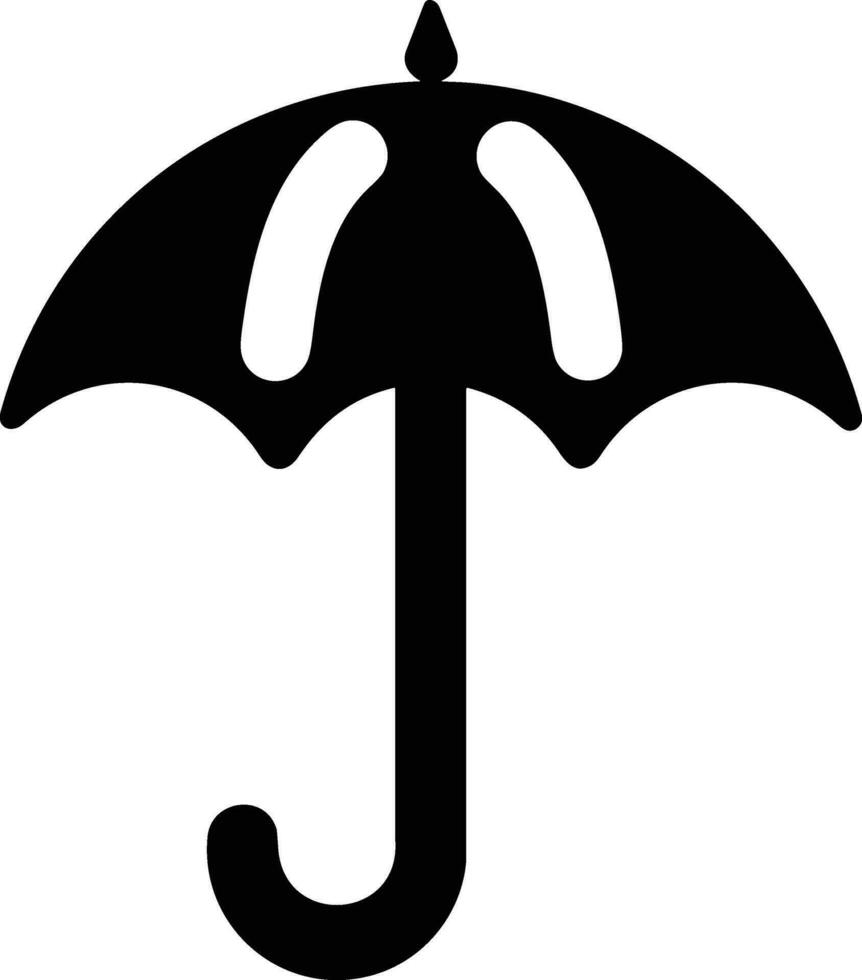 Umbrella protection icon symbol vector image. Illustration of the safety protect umbrella security design image