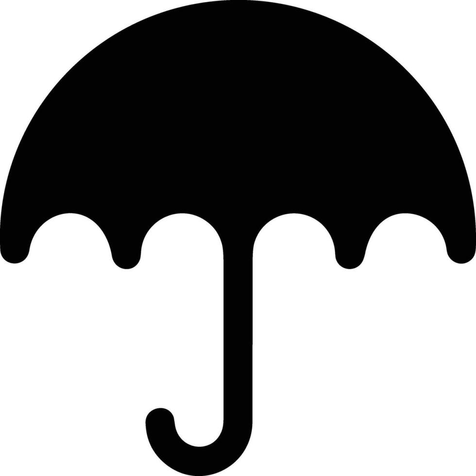 Umbrella protection icon symbol vector image. Illustration of the safety protect umbrella security design image