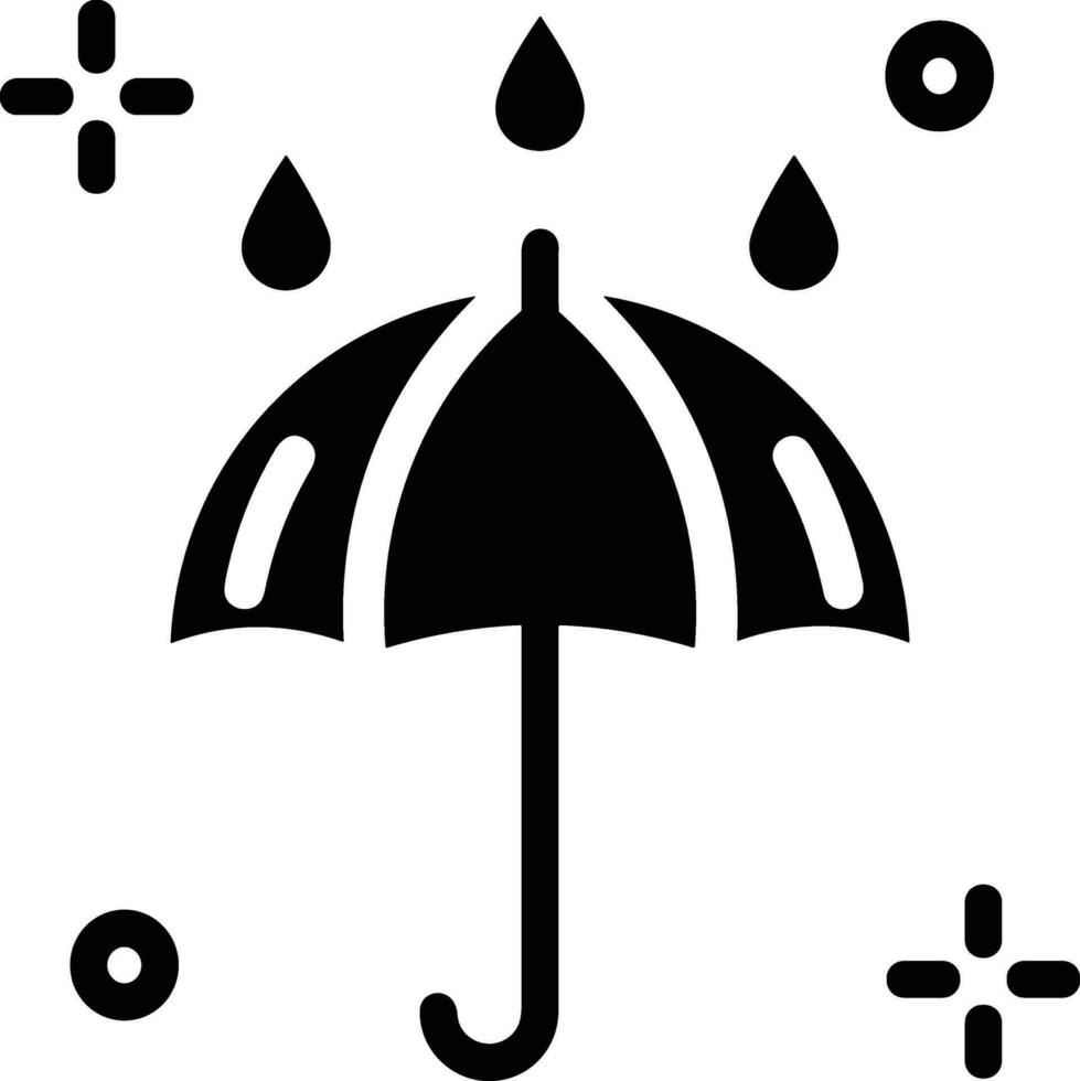 Umbrella protection icon symbol vector image. Illustration of the safety protect umbrella security design image