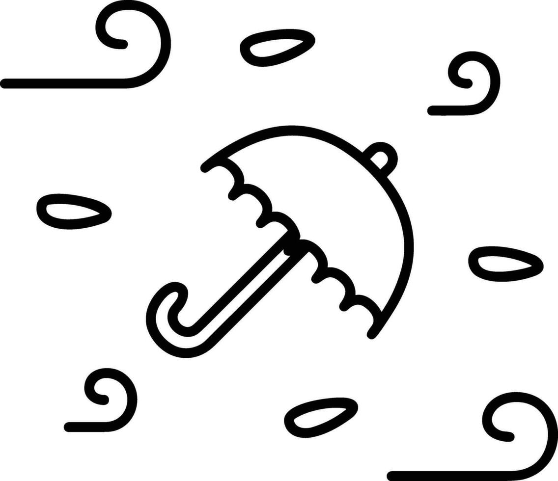 Umbrella protection icon symbol vector image. Illustration of the safety protect umbrella security design image