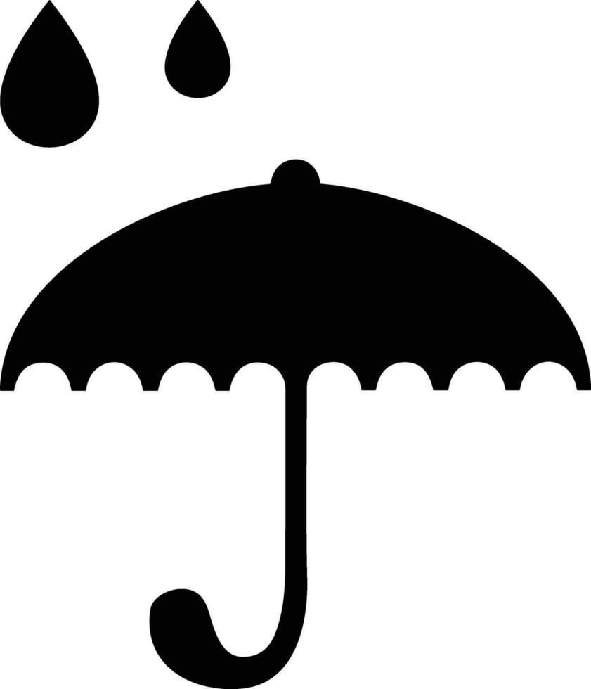 Umbrella protection icon symbol vector image. Illustration of the safety protect umbrella security design image