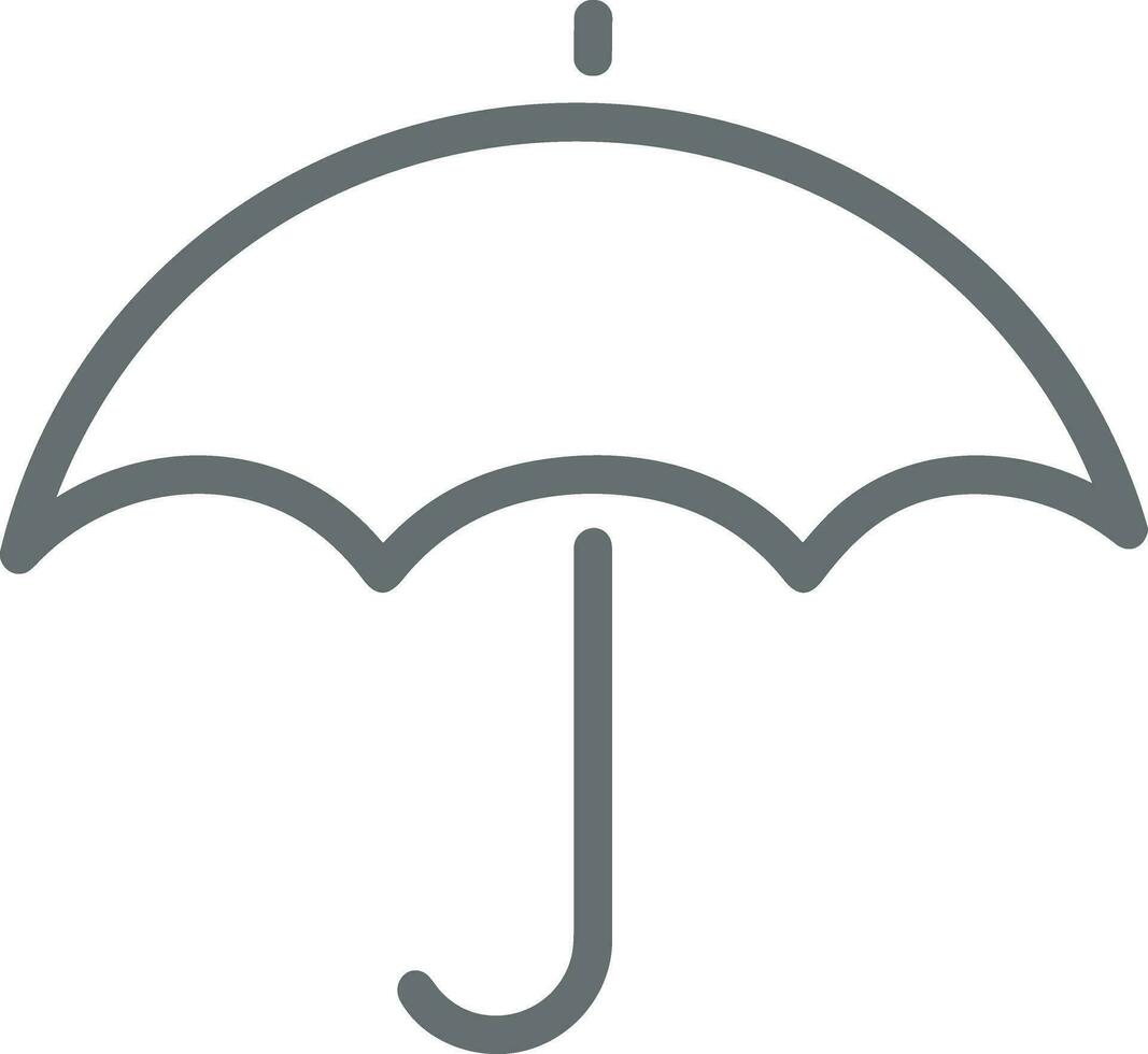 Umbrella protection icon symbol vector image. Illustration of the safety protect umbrella security design image