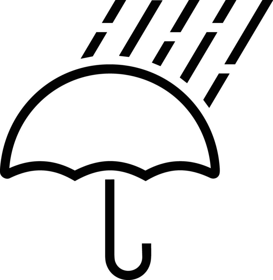 Umbrella protection icon symbol vector image. Illustration of the safety protect umbrella security design image