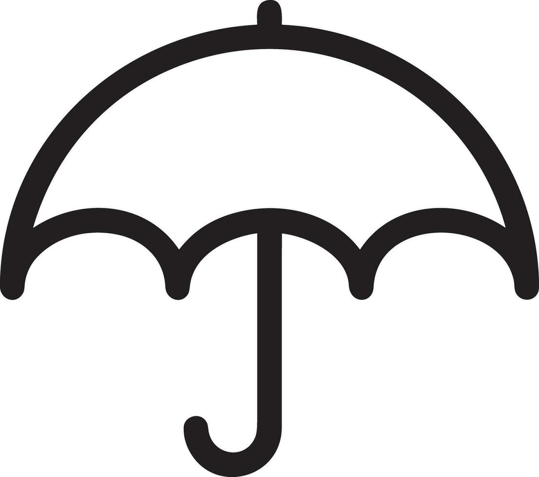 Umbrella protection icon symbol vector image. Illustration of the safety protect umbrella security design image