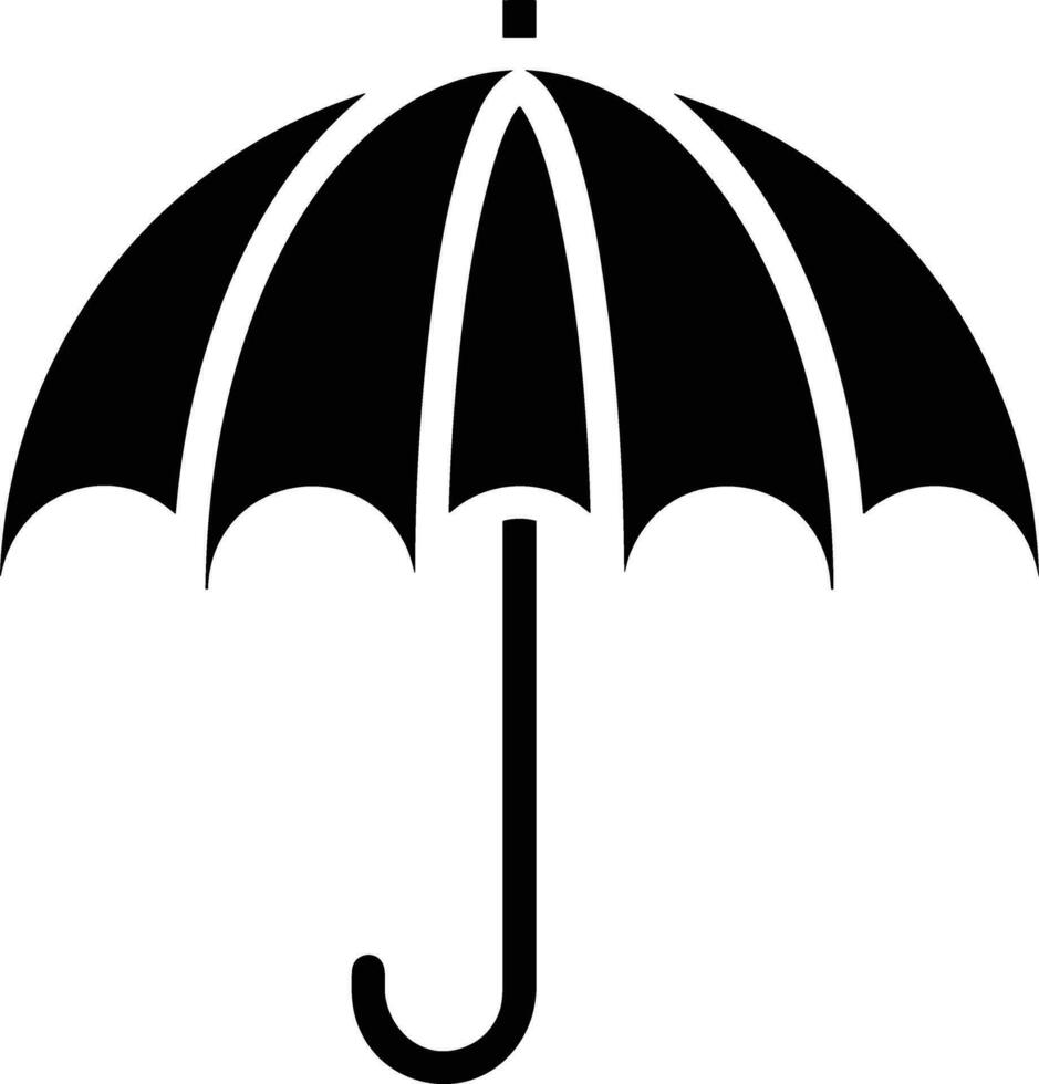 Umbrella protection icon symbol vector image. Illustration of the safety protect umbrella security design image