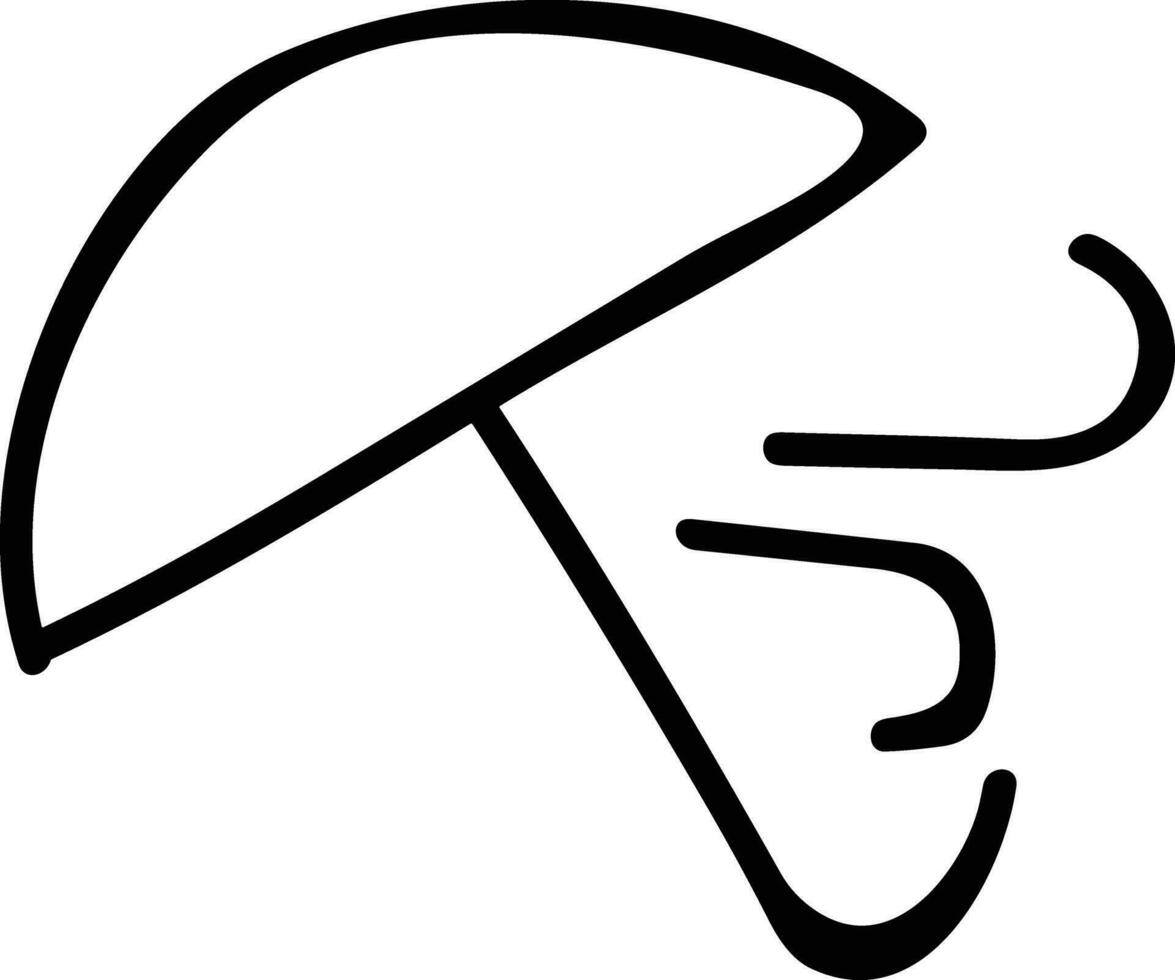 Umbrella protection icon symbol vector image. Illustration of the