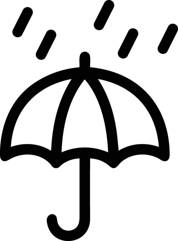 Umbrella protection icon symbol vector image. Illustration of the safety protect umbrella security design image