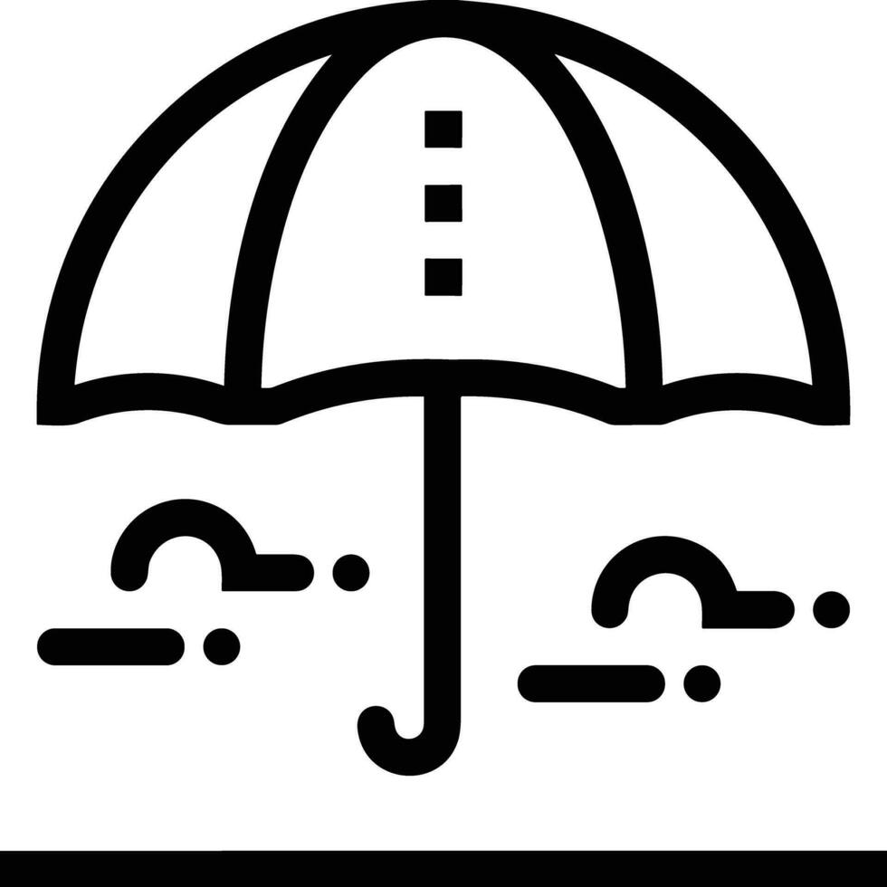 Umbrella protection icon symbol vector image. Illustration of the safety protect umbrella security design image