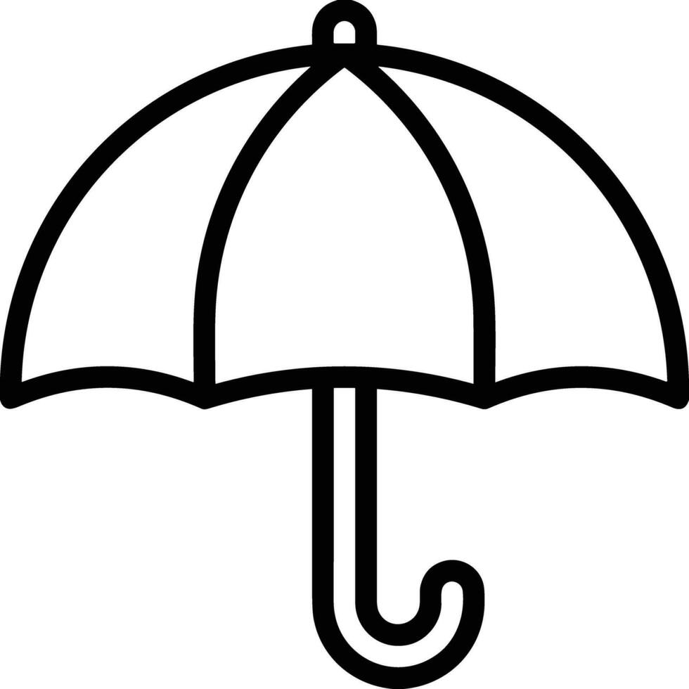 Umbrella protection icon symbol vector image. Illustration of the safety protect umbrella security design image