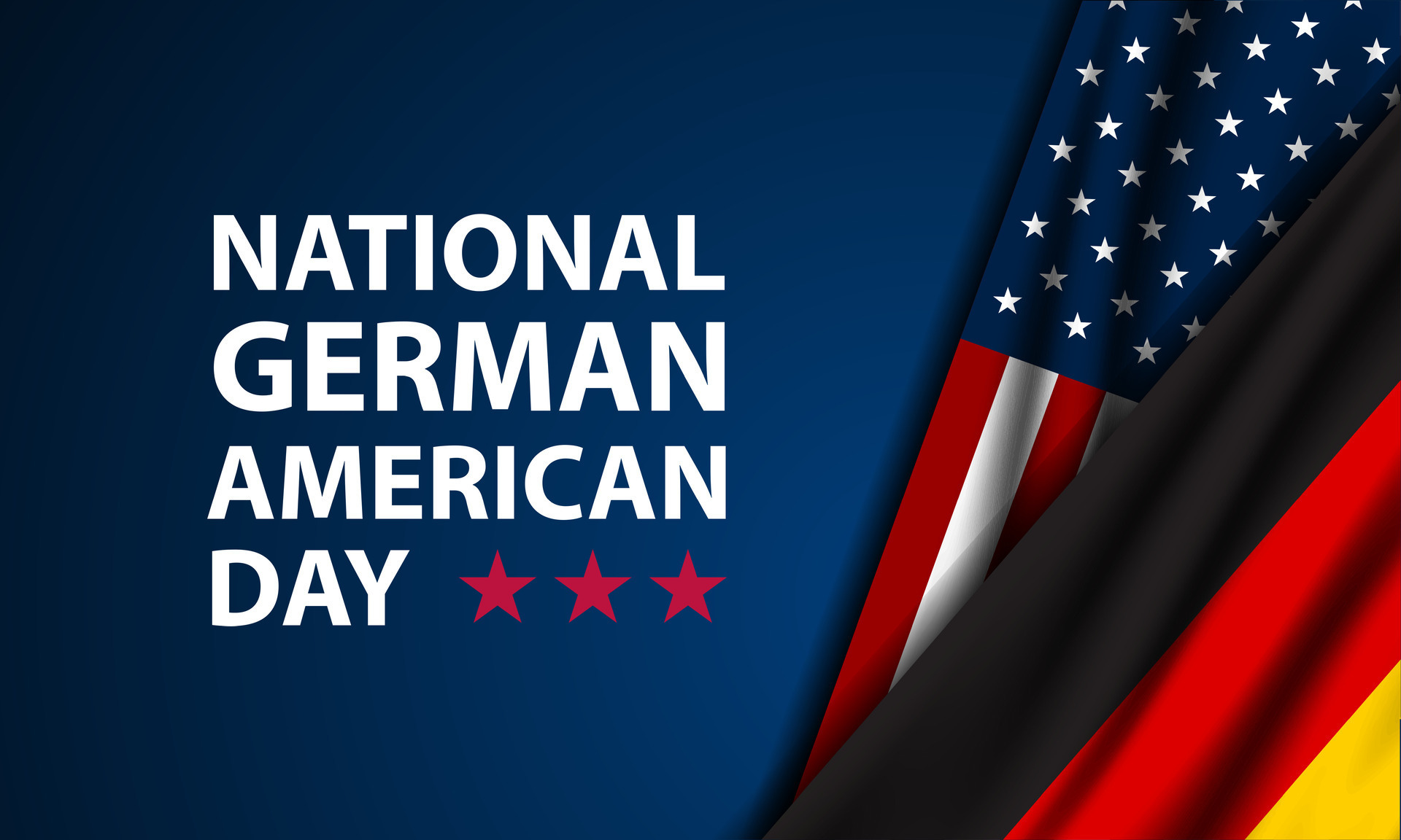 National German American Day October 6 background Vector Illustration