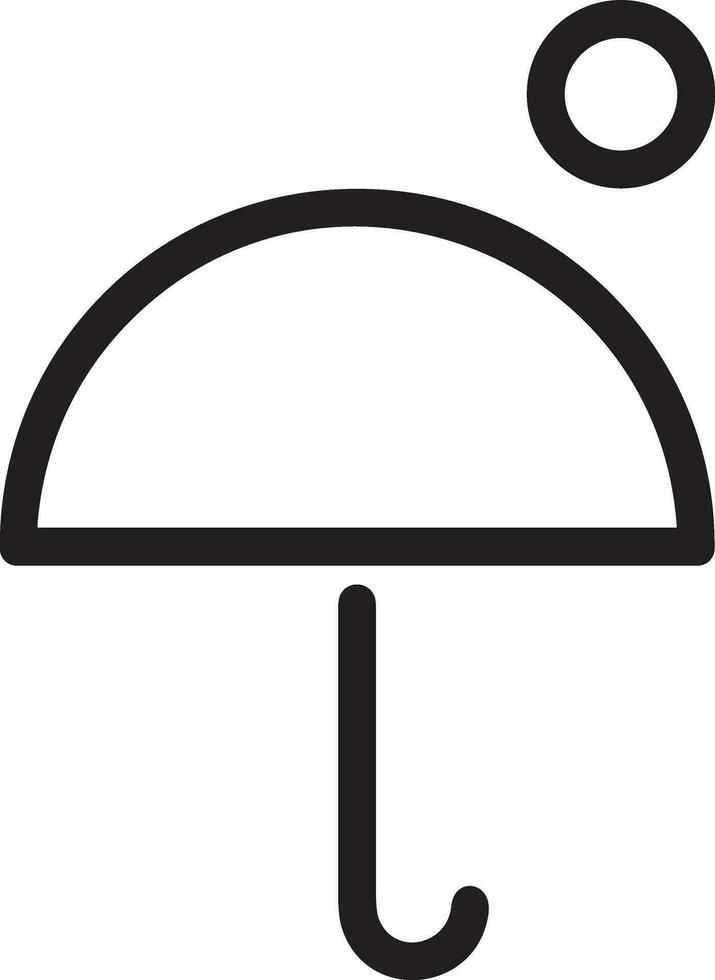 Umbrella protection icon symbol vector image. Illustration of the safety protect umbrella security design image