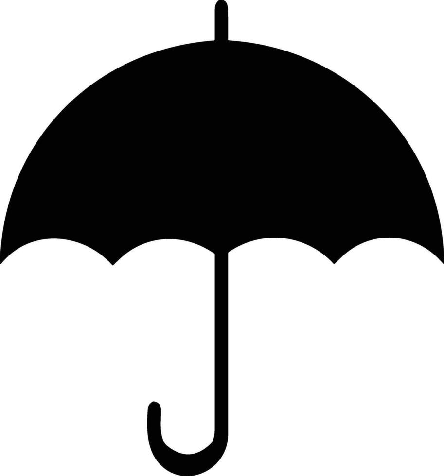 Umbrella protection icon symbol vector image. Illustration of the safety protect umbrella security design image