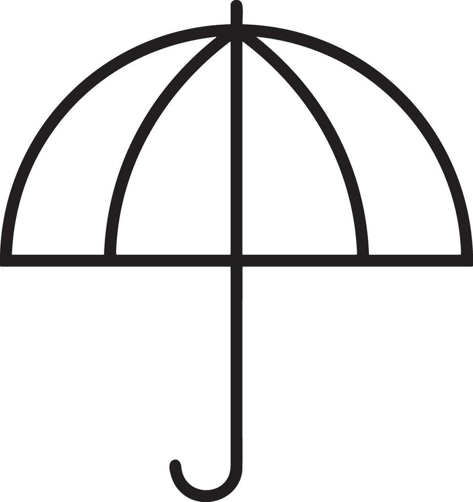 Umbrella protection icon symbol vector image. Illustration of the safety protect umbrella security design image