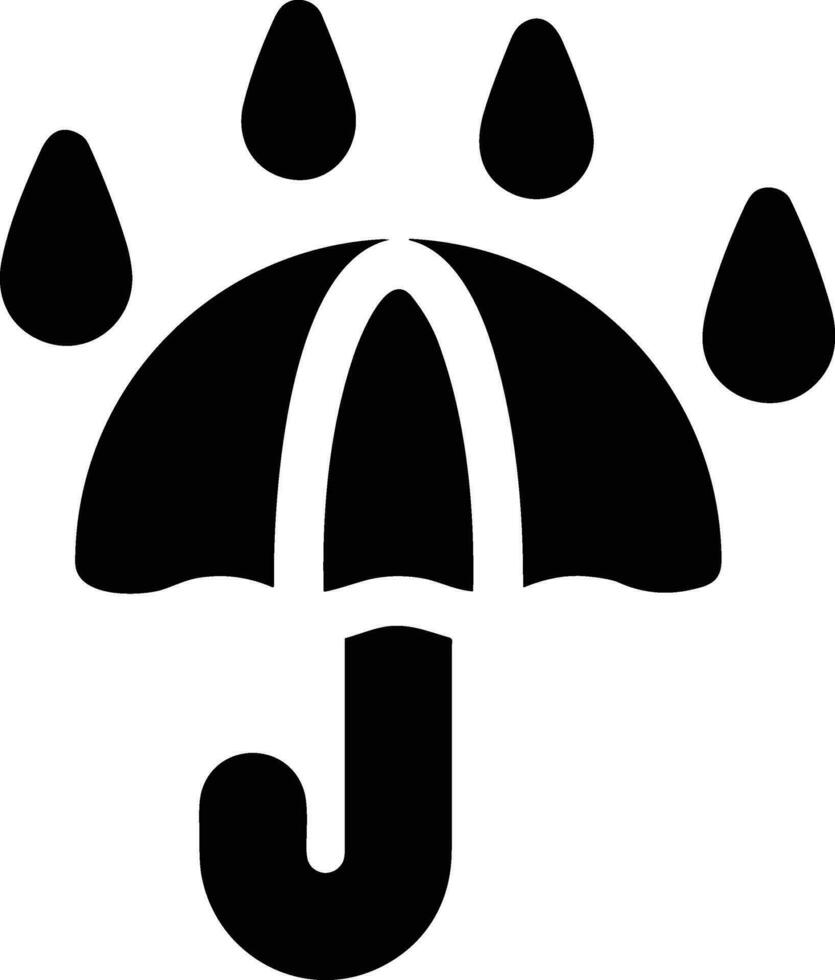 Umbrella protection icon symbol vector image. Illustration of the safety protect umbrella security design image