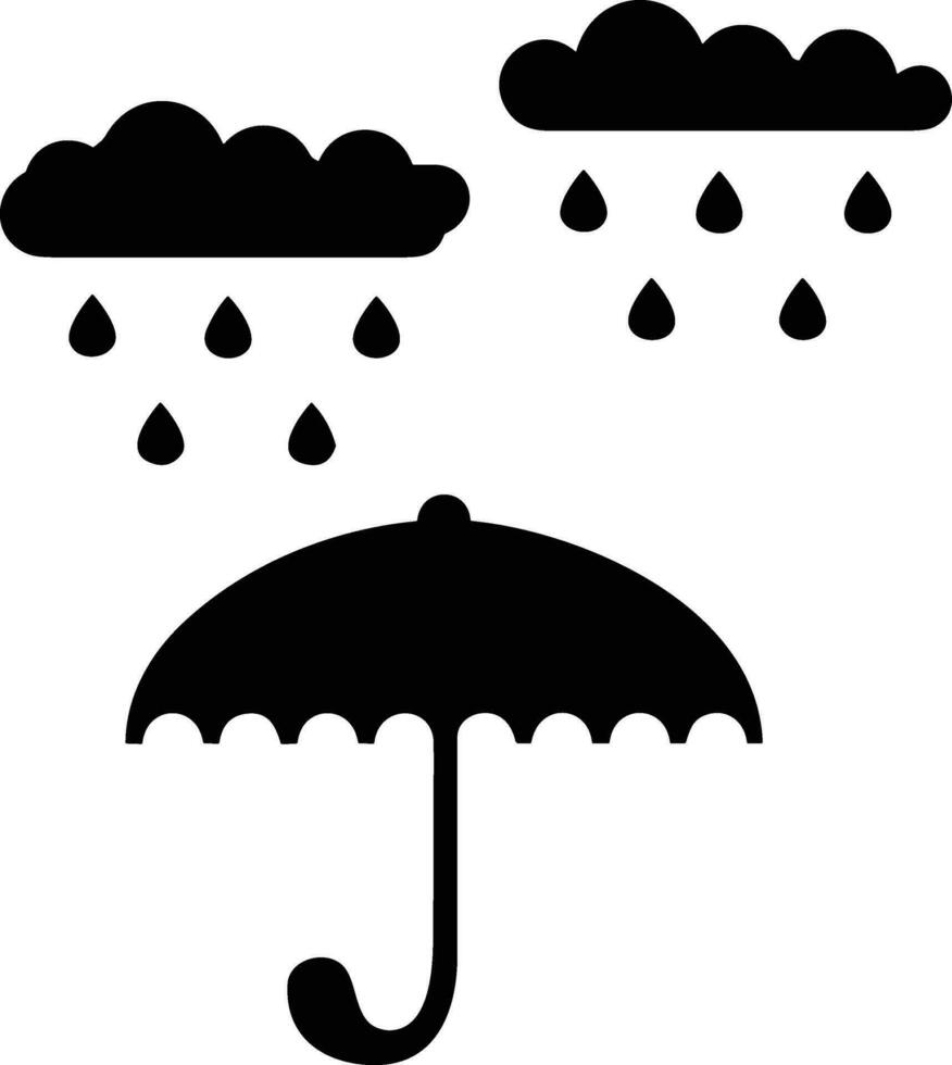 Umbrella protection icon symbol vector image. Illustration of the safety protect umbrella security design image