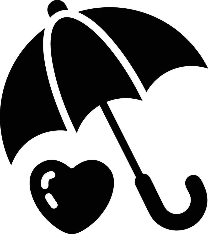 Umbrella protection icon symbol vector image. Illustration of the safety protect umbrella security design image