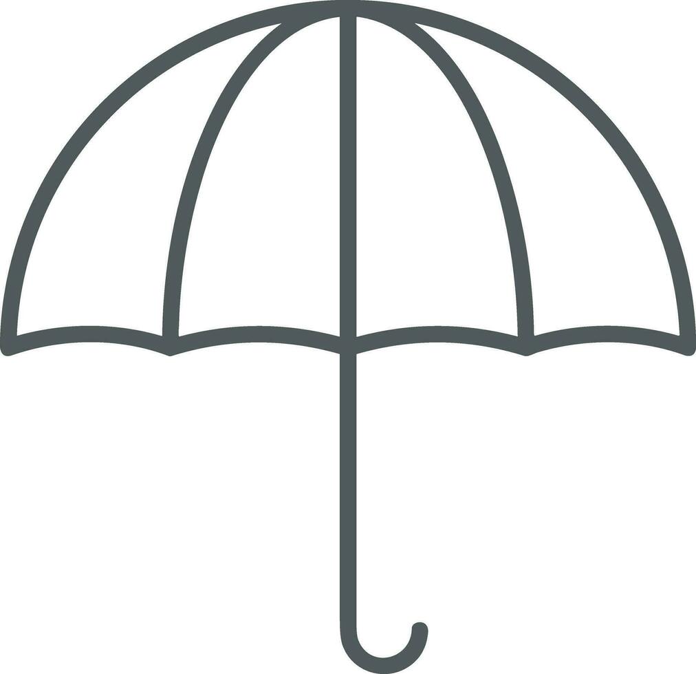 Umbrella protection icon symbol vector image. Illustration of the safety protect umbrella security design image