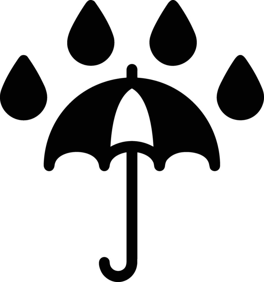 Umbrella protection icon symbol vector image. Illustration of the safety protect umbrella security design image