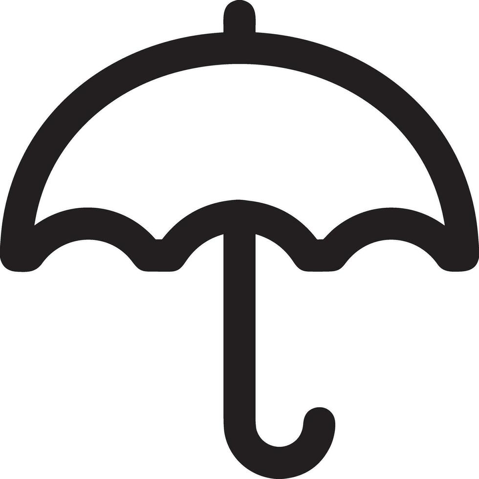 Umbrella protection icon symbol vector image. Illustration of the safety protect umbrella security design image