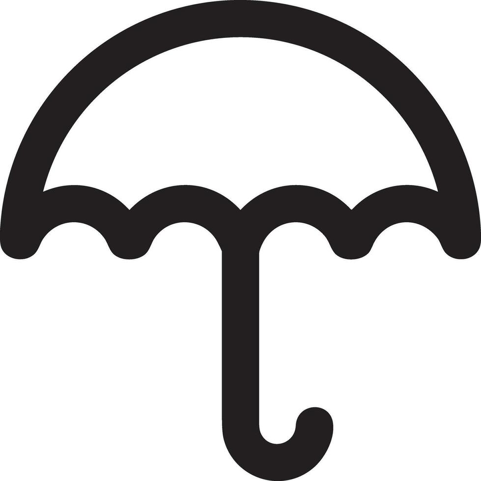 Umbrella protection icon symbol vector image. Illustration of the safety protect umbrella security design image