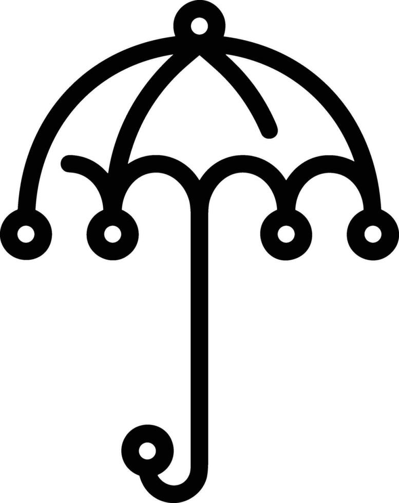 Umbrella protection icon symbol vector image. Illustration of the safety protect umbrella security design image