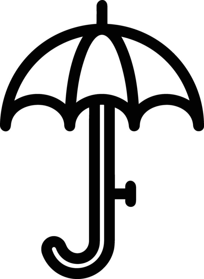 Umbrella protection icon symbol vector image. Illustration of the safety protect umbrella security design image