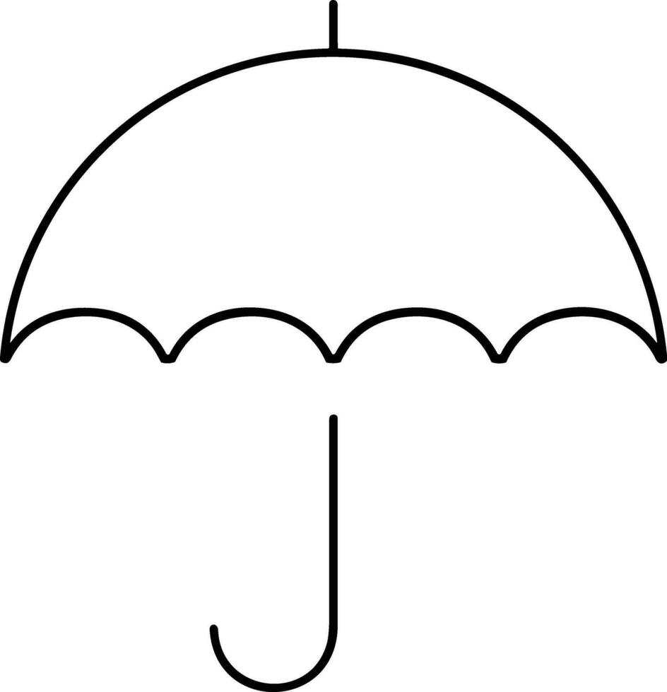 Umbrella protection icon symbol vector image. Illustration of the safety protect umbrella security design image