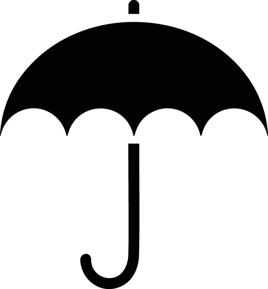 Umbrella protection icon symbol vector image. Illustration of the safety protect umbrella security design image