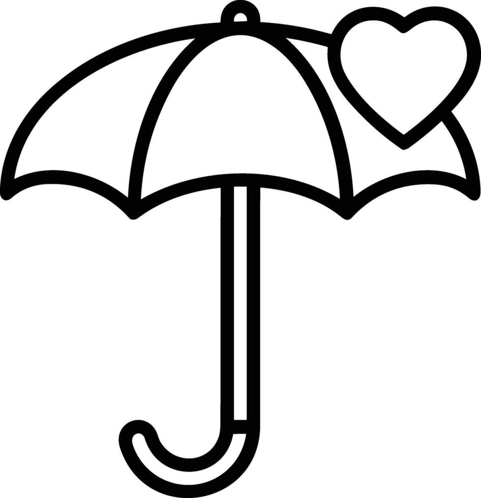 Umbrella protection icon symbol vector image. Illustration of the safety protect umbrella security design image