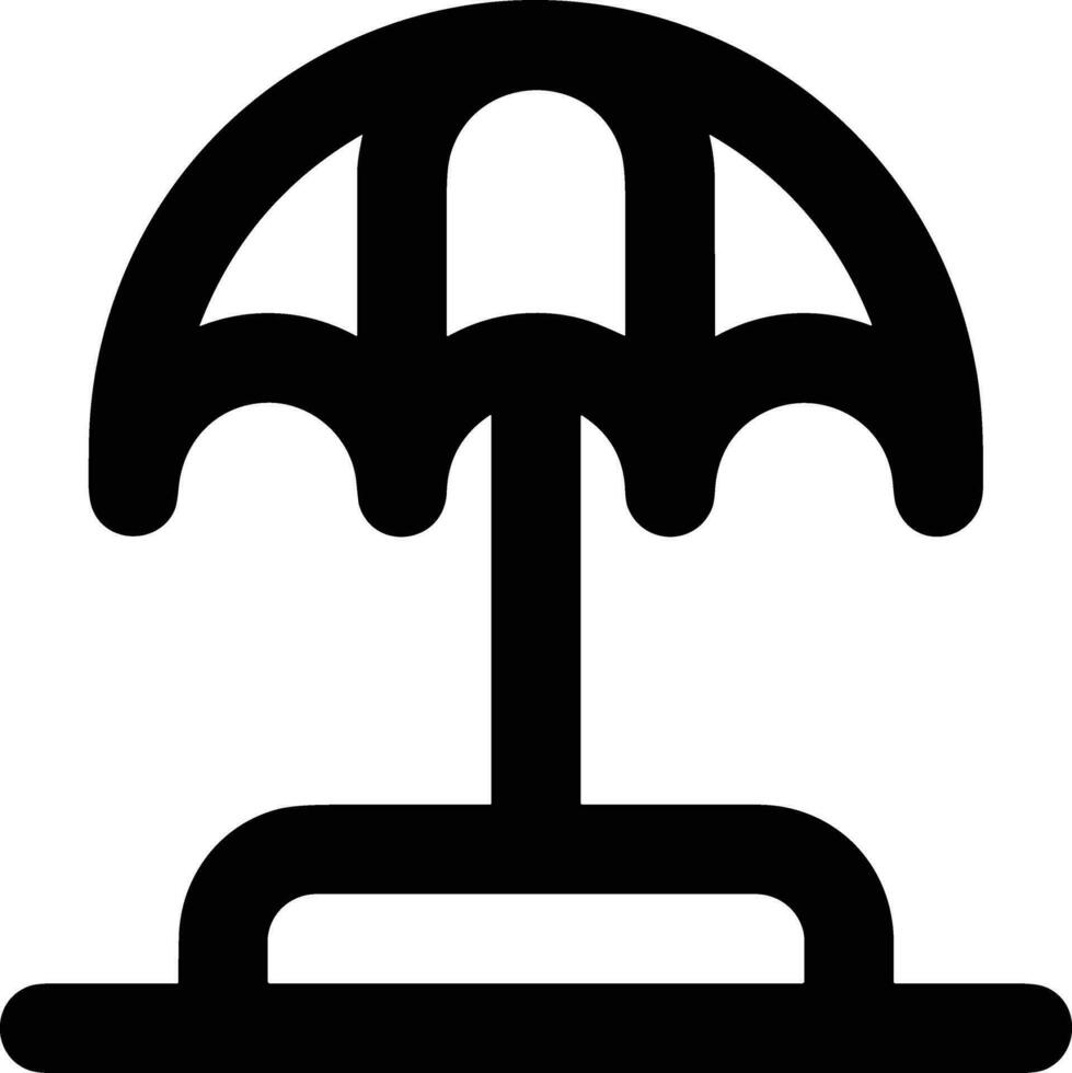 Umbrella protection icon symbol vector image. Illustration of the safety protect umbrella security design image