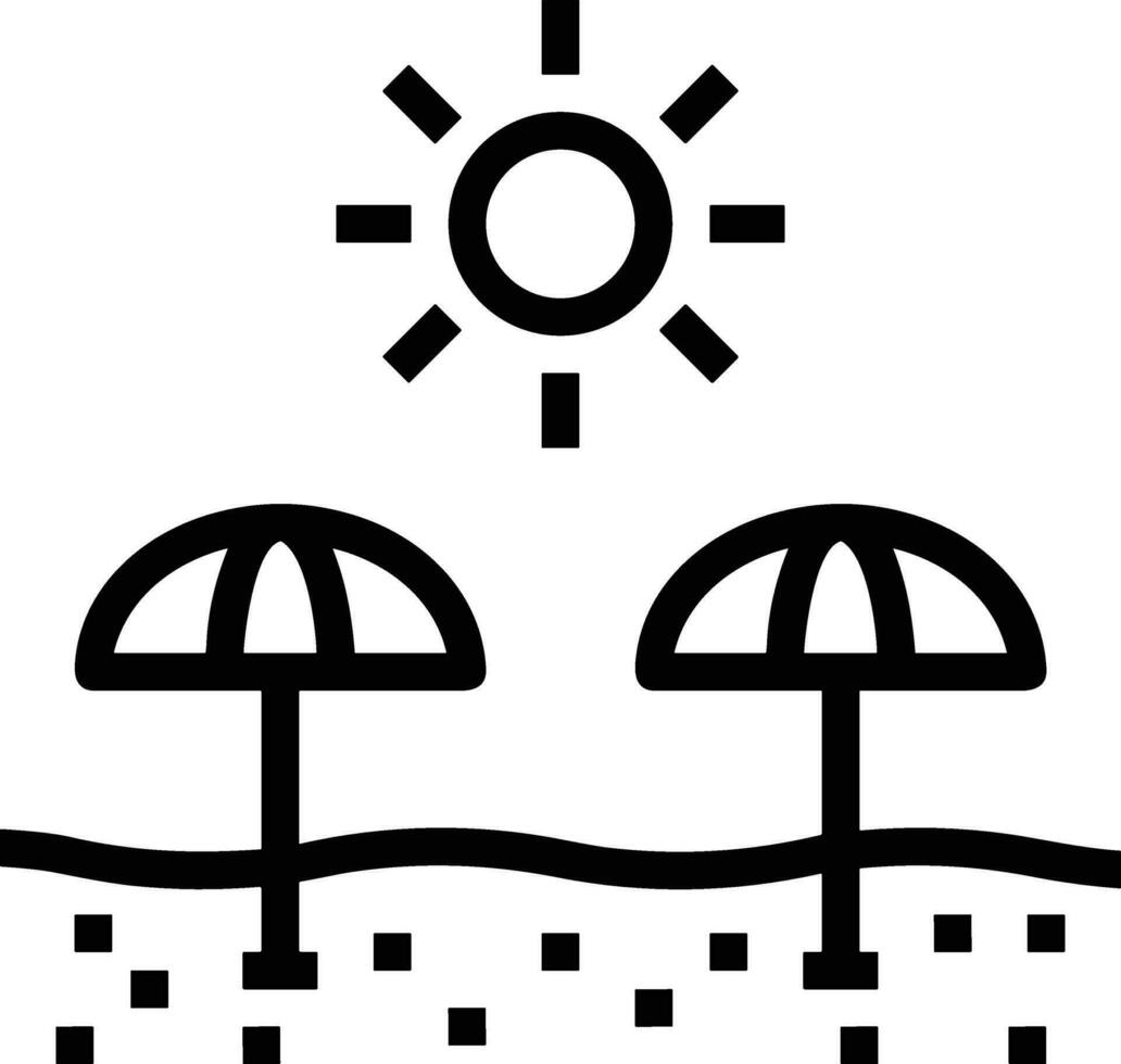 Umbrella protection icon symbol vector image. Illustration of the