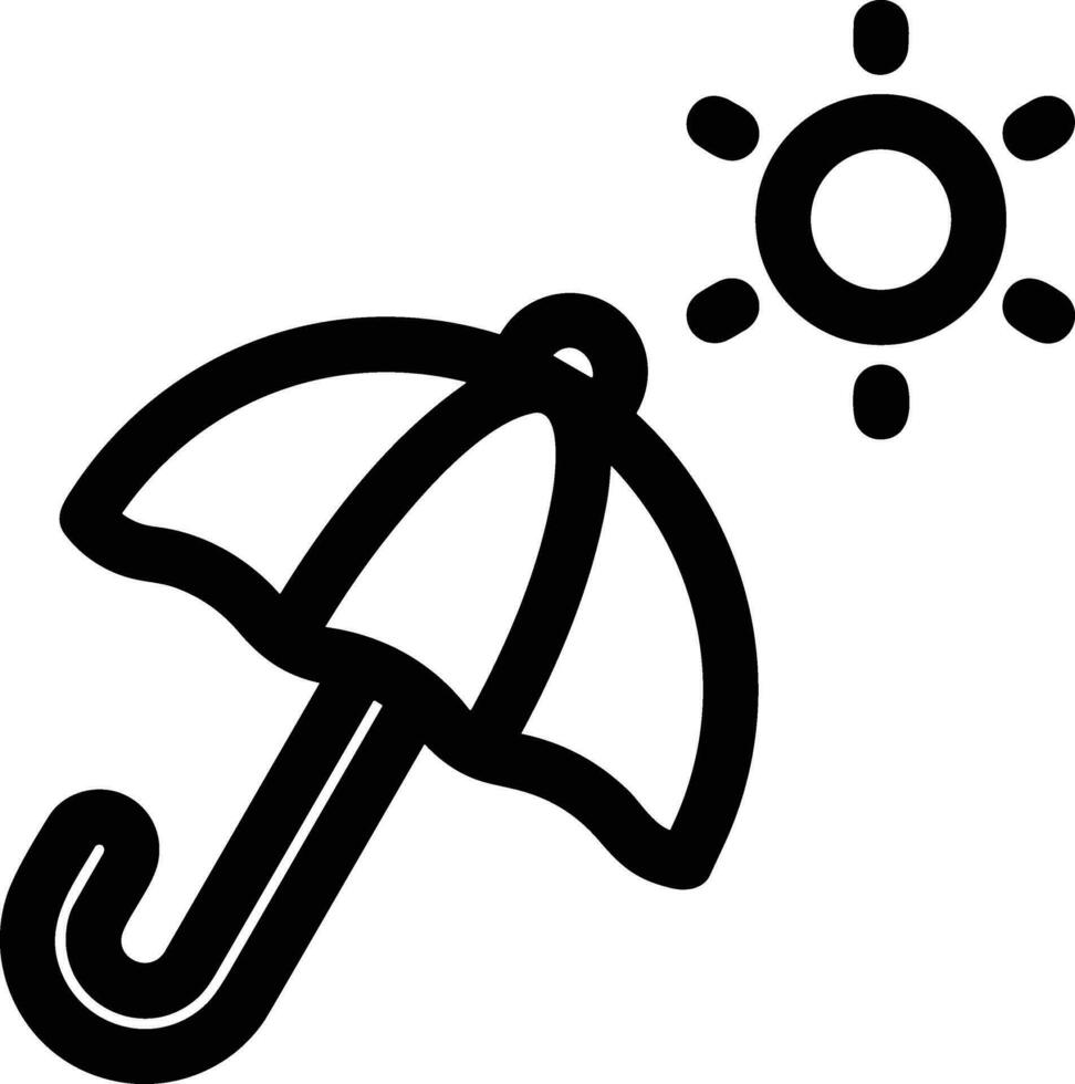 Umbrella protection icon symbol vector image. Illustration of the