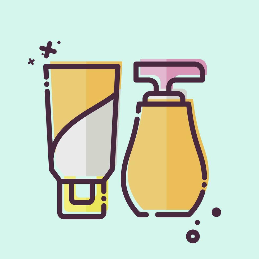Icon Lotion. related to Bathroom symbol. MBE style. simple design editable. simple illustration vector