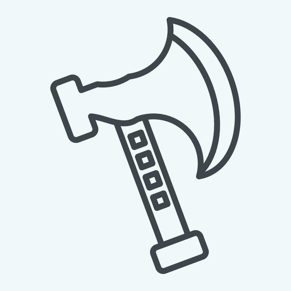 Icon Axe. related to Camping symbol. line style. simple design editable. simple illustration vector