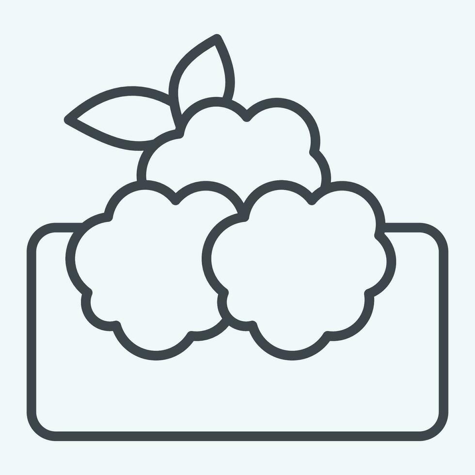 Icon Falafel. related to Saudi Arabia symbol. line style. simple design editable. simple illustration vector