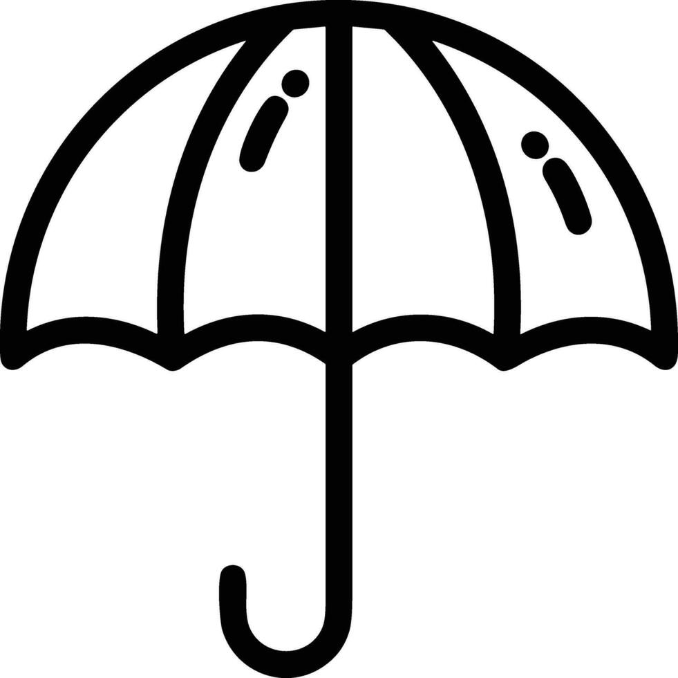 Umbrella protection icon symbol vector image. Illustration of the safety protect umbrella security design image