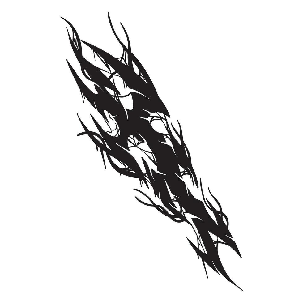 Spike Tribal  Shape 01 , good for graphic design resources, printing on merch, posters, pamflets, tattoo art and more. vector