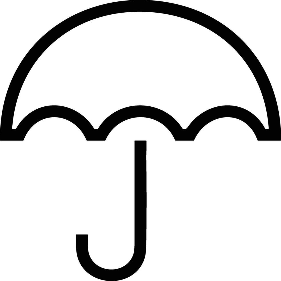 Umbrella protection icon symbol vector image. Illustration of the safety protect umbrella security design image