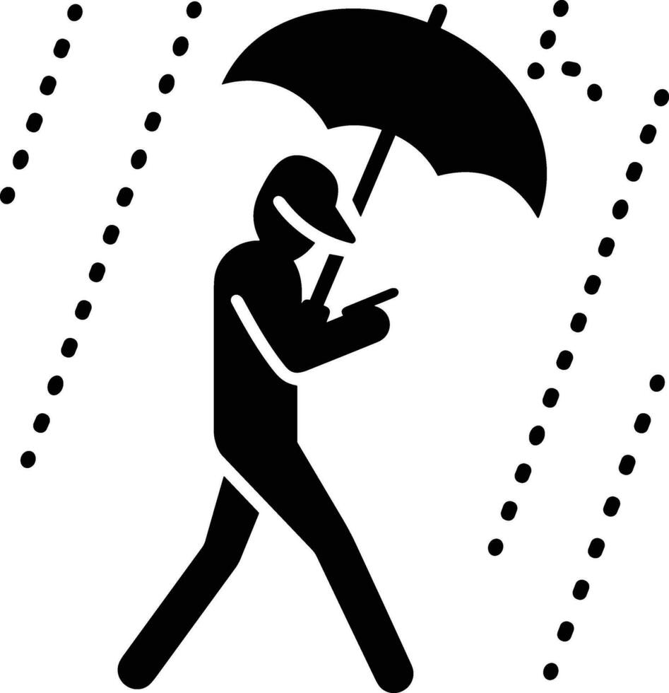 Umbrella protection icon symbol vector image. Illustration of the safety protect umbrella security design image