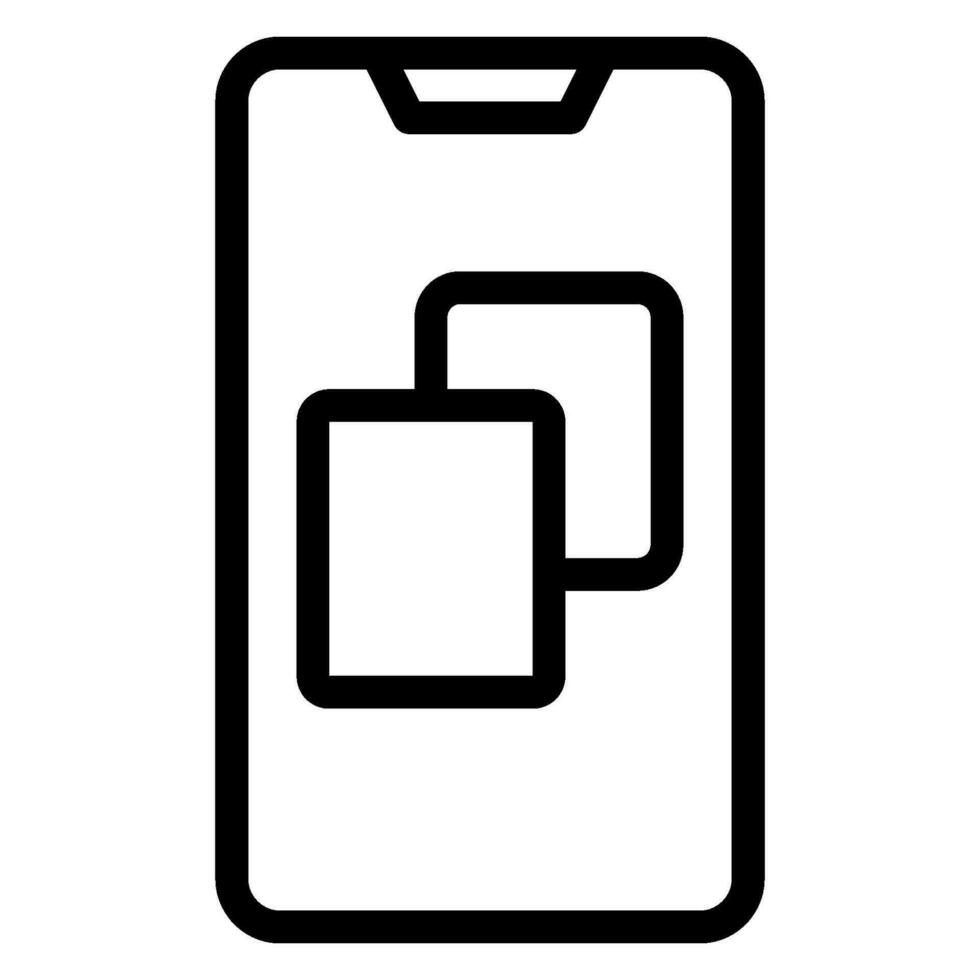 copy line icon vector
