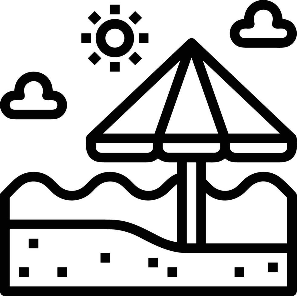 Umbrella protection icon symbol vector image. Illustration of the safety protect umbrella security design image