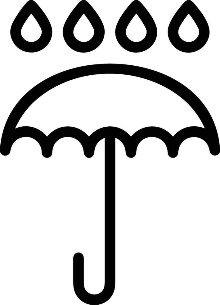 Umbrella protection icon symbol vector image. Illustration of the safety protect umbrella security design image