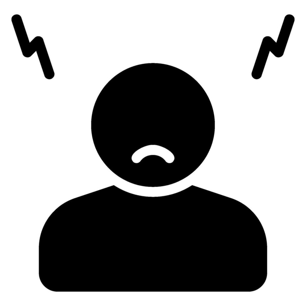 bully glyph icon vector