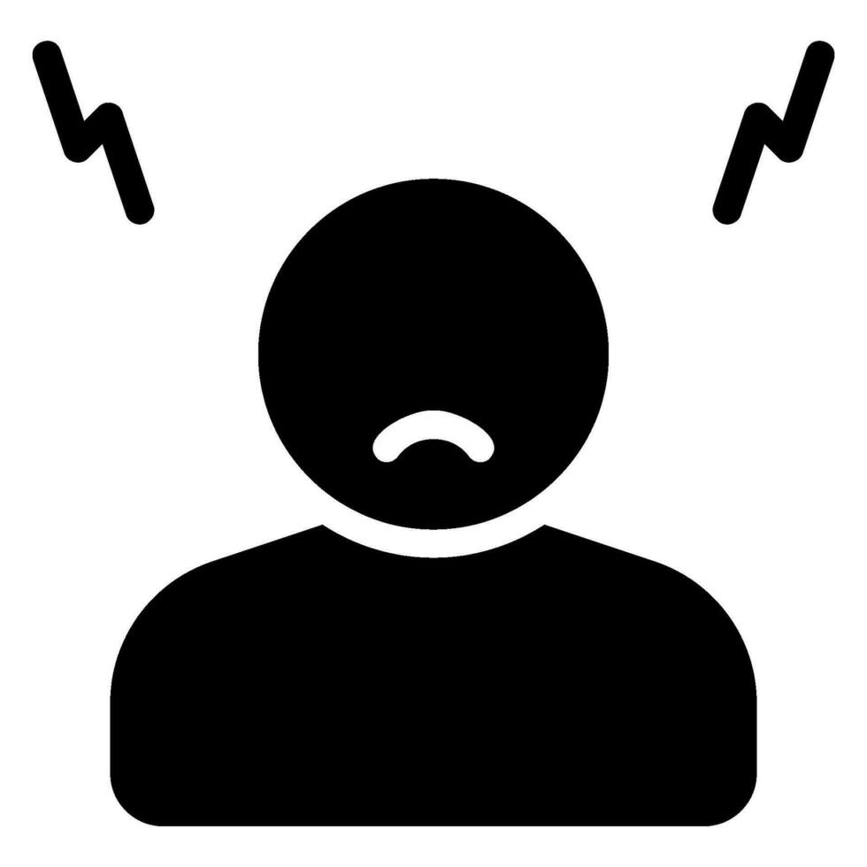 bully glyph icon vector